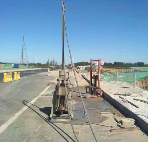 甘洛公路高聚物注浆加固